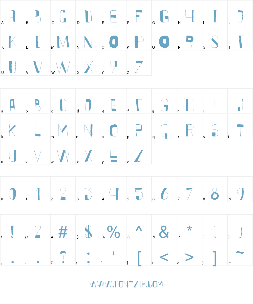 DK Kurkuma Font Character